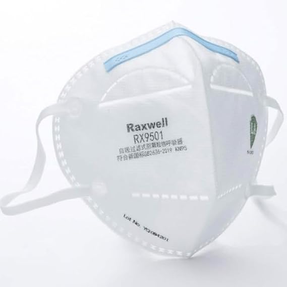 Raxwell KN95 RX9501 Disposable Face Mask 99% Filter Efficiency (1000 Pack)