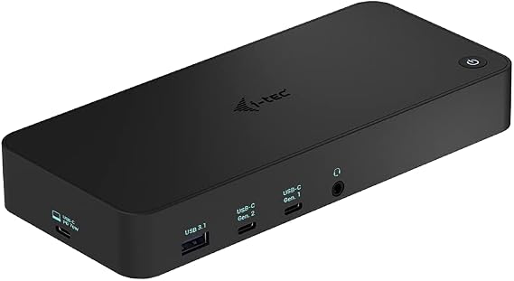 i-tec USB 3.0/USB-C/Thunderbolt 3X 4K Docking Station - Black - Value for Money, Easy to Use