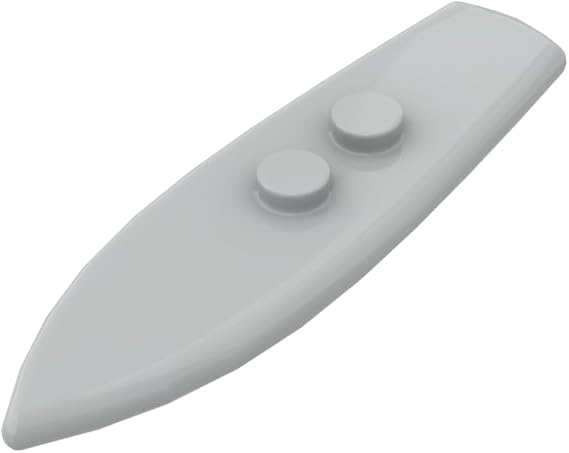Gobricks 17947 90397 Props Surfboard Skateboard, Light Bluish Gray, 10 pcs | GDS-90050. Compatible with LEGO bricks. MOC brick replacement parts, consistent color matching, precision manufacturing.
