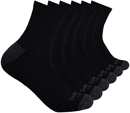 Timberland PRO Mens 6-pack Quarter Socks