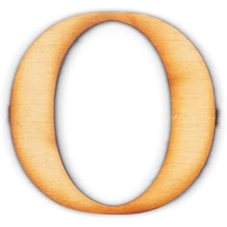 1 Pack Official Greek Wooden Letters for Crafts, Omicron - 16 Classic Font Single Layer Wooden Greek Letters - Precision Cut Natural Wood Letter for SororityFraternity Paddles and DIY Projects