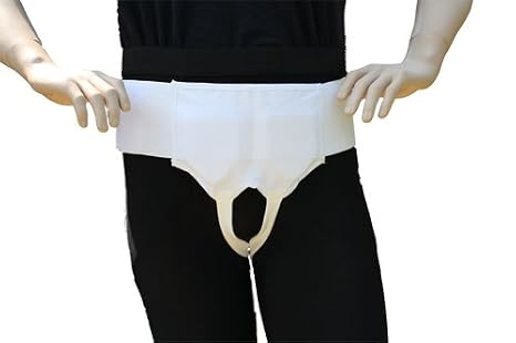 Alpha Medical Flat Inguinal Hernia Aid Belt Hernia Guard Men or Women Single or Double L8310