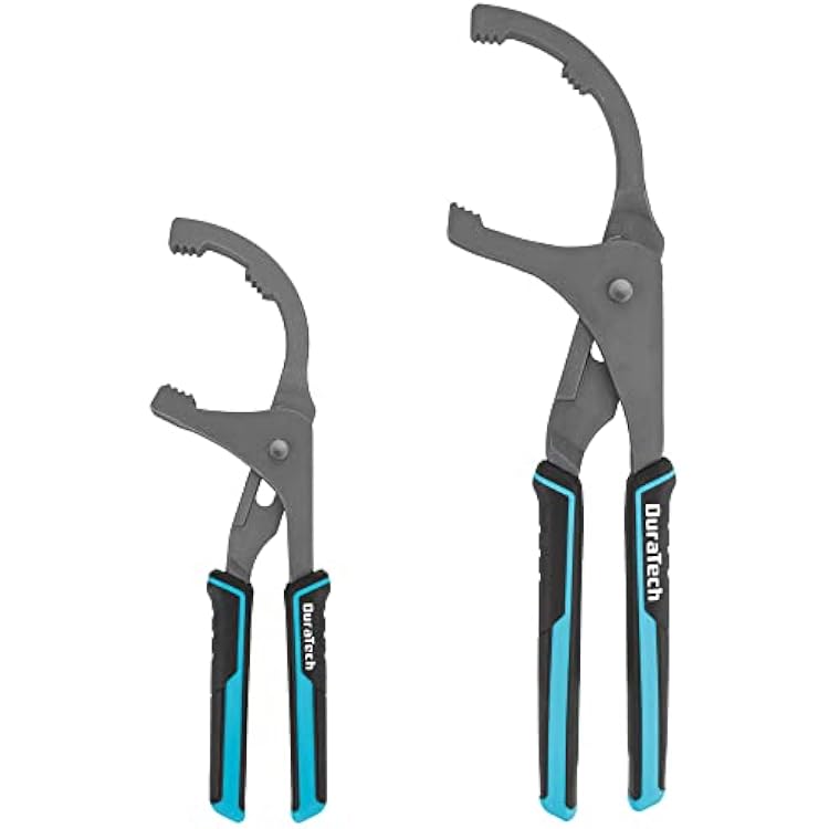 DURATECH Oil Filter Wrench Set, 9 & 12 Oil Filter Removal Tools, Pliers for Cars, Trucks, Motorcycles