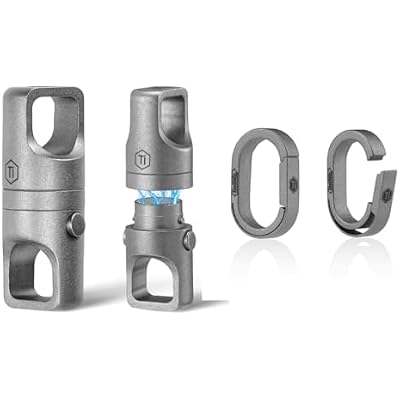 KeyUnity KA48SW Titanium Detachable Connector & KA30SW Titanium KeyRing