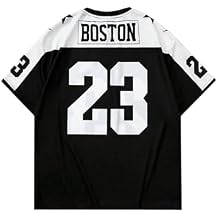 VIPWOLF Men's Number Graphic Short Sleeve Jersey Shirts Oversized Y2K Star V Neck Colorblock Tee Shirt Top
