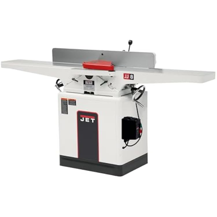 JET 8-Inch Jointer, Straight Knife, 2 HP, 230V 1Ph JWJ-8CS