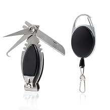 Goture Fly Fishing Tools Kit Fishing Lanyard Fishing Quick Knot Tying Tools Include Fishing Scissors 4 in 1 Fly Line Clippers Zinger Retractor Fishing Scissors Opening Mini Pliers Combo