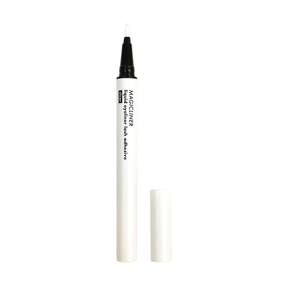 Kara Beauty Magic Liner 2-in-1 Liquid Eyeliner & Eyelash Adhesive - Clear Felt Tip, Waterproof Eyeliner Tool for Natural Look Lashes - Smudge-Proof Eye Liner for Strip Lashes, No Mess Lash Hold