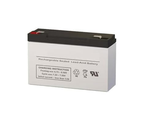 RADWELL Verified Substitute LZ30-SUB-BATTERY 12AH, 6V, Battery, F2 Terminal, Must RE-USE EXISTING Cabling & Hardware, Replacement Battery ONLY, Sealed Lead Acid, Substitute for Dual-LITE L