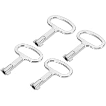 PATIKIL Triangle Spanner Key, 4 Pack Universal Utility Keys Triangular Socket Panel Keys Cabinet Key Lift Door Lock Key for Elevator Electric Gas Water Meter Box