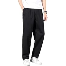 Mens Stretch Pants, Pants for Men, Flex Fit Zipper-Pocket Durable Pants