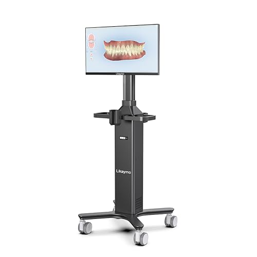 Mobile Dental WorkstationCart with All-in-One PC & UPS | Medical Computer Station for Dental Hospital & Clinic