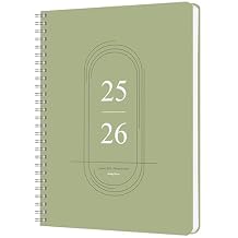 Monthly Planner 2026, Calendar 12 Months Planner with Flexible PVC Cover for Home,School and Office Work, 7" x 9", Jan 2026 - Dec 2026-Green