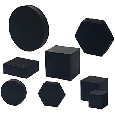 8 in 1 Foam Photography Prop Set for Product Display, Accessories, Jewellery, Cosmetics, Model, Perfumein and Trinkets on Perfect of Showing Black