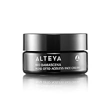 Alteya Organics Face Cream Certified Organic Skin Care 1.7 Fl Oz/50 mL Bio Damascena Award-Winning Ageless Rose Otto Face Moisturizer With Organic Bulgarian Rose Oil Firming, Deeply hydrating and Brightening