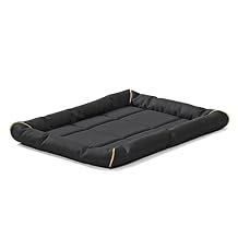MidWest Homes for Pets Medium QuietTime MAXX Ultra-Rugged Dog Bed, Water & Odor Resistant, Bolstered Edge, Non-Slip Bottom, Fits 30-inch Crates, Black