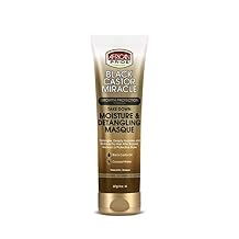 African Pride Black Castor Miracle Take Down Moisture & Detangling Masque - Hydrates, Restores Dry Hair, Contains Black Castor Oil & Coconut Water, Conditions, Removes Build-Up, Prevent Breakage, 8 oz