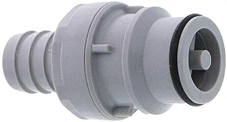 Coupler, Polypropylene, Gray, Push In - HFC22812