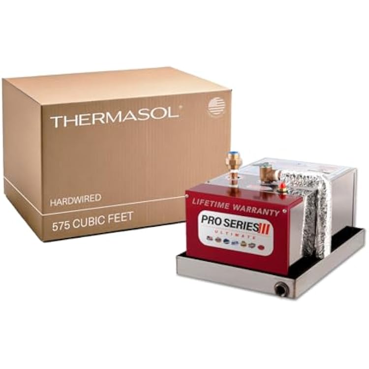 Thermasol Shower Steamer to Enhance Daily Shower Routine with Soothing Shower Steam, Steam Generator Output Supports Relaxation, Circulation, Healthy Skin, Essential Shower Accessory, 575 cubic ft