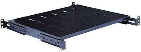 Fixed Rack Server Shelf 1U 19inch 4 Post Rack Mount Adjustable 14inch-20.5inch