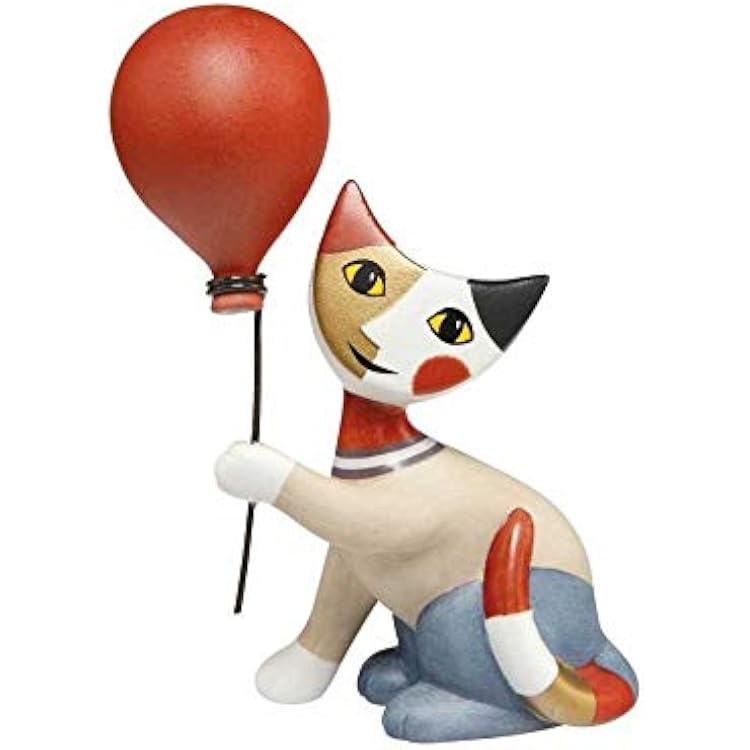 Goebel Cat World Wachtmeister Cat Well, Porcelain, Multi-Colour, 7.5 x 3 x 10.5 cm
