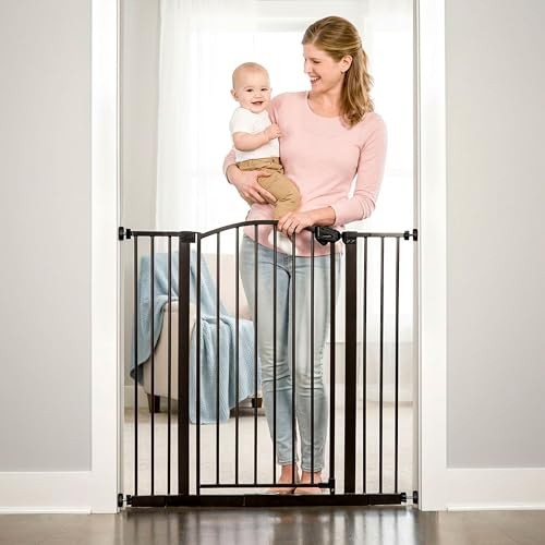 Regalo Safety 36 Extra Tall Home Accent Arch Baby Gate with Door, Pressure Mount for Doorways & Bottom of Stairs, Babies, Toddlers & Pets, Tested & Trusted, American Designed, Family Owned
