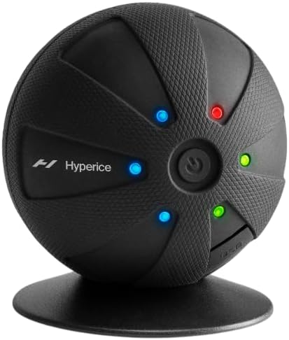 Hyperice Hypersphere Go Vibrating Ball Deep Tissue Massage Muscle Recovery | Myofascial Release for Trigger Points | Maintain Flexibility and Range of Motion | 3 Speeds | 2 Hour Battery Life | FSA-HSA