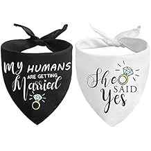 Engagement gifts,My Humans are Getting Married She Said Yes Dog Bandana for Wedding Engagement Photos,Bridal Shower Gift,Dog Wedding Outfit,Dogs Got Engaged Announcement