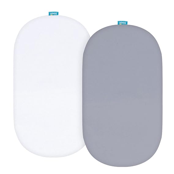 Bassinet Sheets Fit for Rectangle, Hourglass or Oval Bassinet Mattress