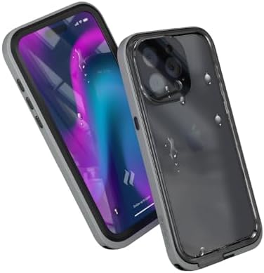 Catalyst Total Protection Case for iPhone 15 Pro Max - 5X More Waterproof iPhone Case, Highly Responsive Screen and Face id, Survives up to 65% Higher Drops Gray
