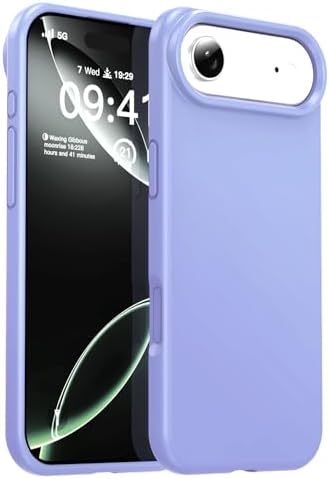 Zuslab Silicone Case Compatible with iPhone 17 Air 6.5 Inch 2025, Lightweight Phone Case, Wireless Charging Compat., Liquid Silicone Gel Rubber Cover, Anti-Scratch TPU Protective Bumper, Purple