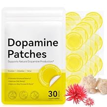 Dopamine Patch, Mood Boost & Positivity Support, Natural Mood Support Patch, 30-Day Supply for Emotional Well-Being, Plant-Based and Vegan Formula for Daily Use