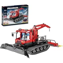 Technology Snow Groomer Building Set, 2.4G/APP RC Snow Plough with Motor, Truck Vehicle Building Block Compatible with Major Brands - 1100 Pieces