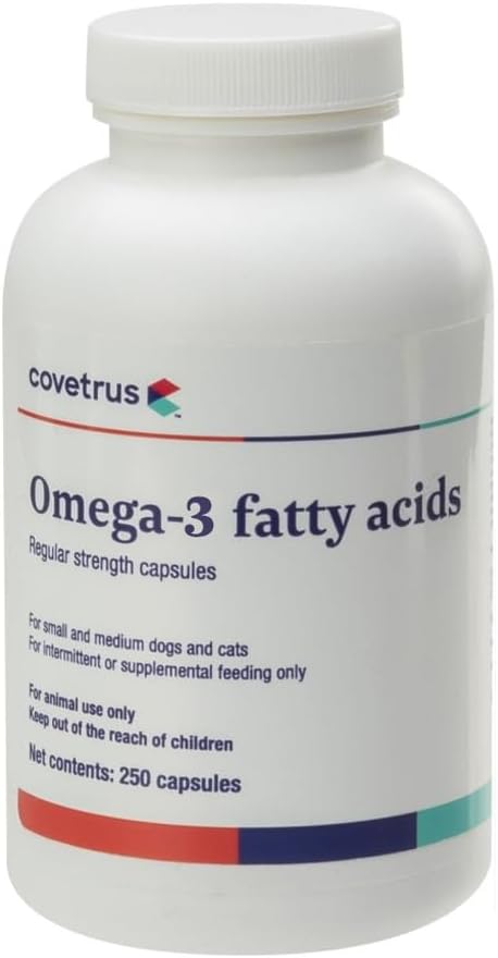 Omega-3 Fatty Acids Regular Strength Capsules for Small/Medium Dogs & Cats