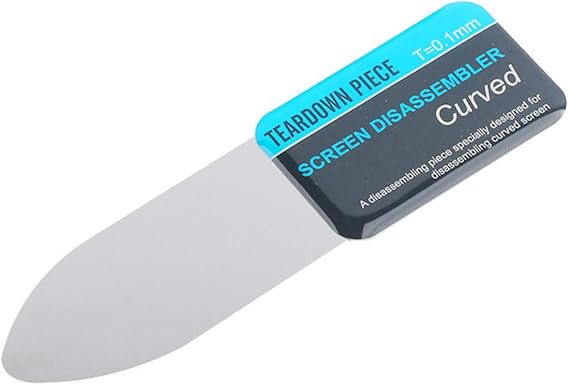 0.1mm Thin Flexible Metal Spudger Curved Phone Screen Removal Opening Tools | for Mobile Phone Laptop, Screen Disassembler Repair Tool