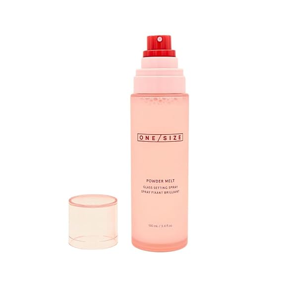 ONE/SIZE by Patrick Starrr Powder Melt Glass Setting Spray Hydrating Makeup Setting Spray for Radiant Glass Finish, 12HR Wear