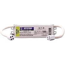 Keystone Ballasts 22 & 32 Watt or 32 & 40 Watt circline, 120V, w/sockets, Electronic Model Number KTEB-2C72-1-TP-WS-CP