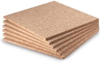 3/8" x 12" Cork Squares, for Coasters, Planters, Trivets, Walls & MorePack of 6)