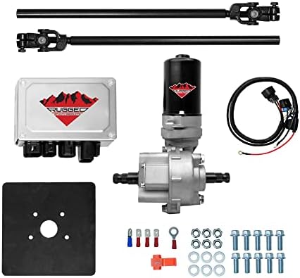 Rugged UTV 220W Electric Power Steering Kit All Years Universal Front, is not a Bolt On System, Steers Easily & Gets Rid of Wheel Jerk/Bump Steer When Navigating Rough Terrains