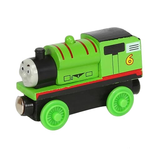 Wooden Magnetic Toy Trains, Classic Cartoon Movie Train Cars Characters and Friends Train Locomotive Toys for Kids Percy