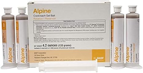 Alpine Cockroach Gel Bait 4(30 gram) Tubes