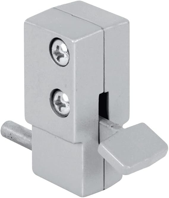 Prime-Line U 9877 Aluminum, Step-On Sliding Patio Door Lock (Single Pack)