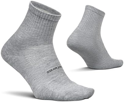 Feetures High Performance Max Cushion Quarter Tall Sock for Women & Men - Moisture-Wicking Athletic Socks