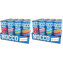 NOCCO BCAA Energy Drink Variety Pack - 12 Fl Oz (Pack of 24) - Sugar Free Caffeinated Drink - Carbonated & Low Calorie with BCAAs, Vitamin B6, B12, Biotin - Grab & Go Performance Drinks