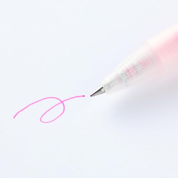 MUJI Smooth Retractable Colour Gel Pen (Set of 3 Pens) (Sakura, 0.5mm)