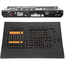 DMX 512 Console, Command Wing Console, Stage Light Controller Panel, Supports Extended External Connection, MIDI Time Code Function, for Party Music Show