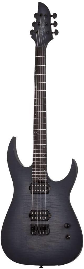 Schecter Keith Merrow KM-6 MK-III Legacy Electric Guitar - Transparent Black Burst | Mahogany Body with Flamed Maple Top, Neck-Thru Maple Neck, Ebony Board, Lundgren M6 Pickups, Hipshot Bridge, 25.5 Scale