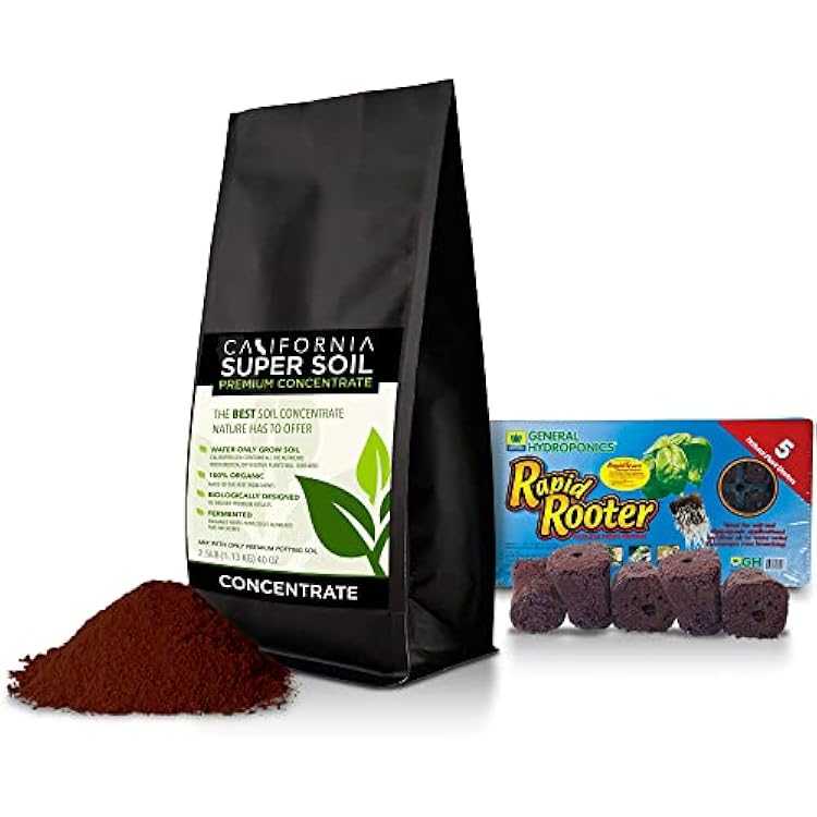 The Bud Grower | Premium 100% Organic Super Soil Concentrate | 5 lbs of Premium Soil Concentrate & Rapid Rooters | All-in-One Soil Amendment
