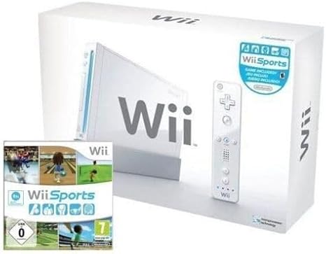 Wii Console (White) with Wii Sports