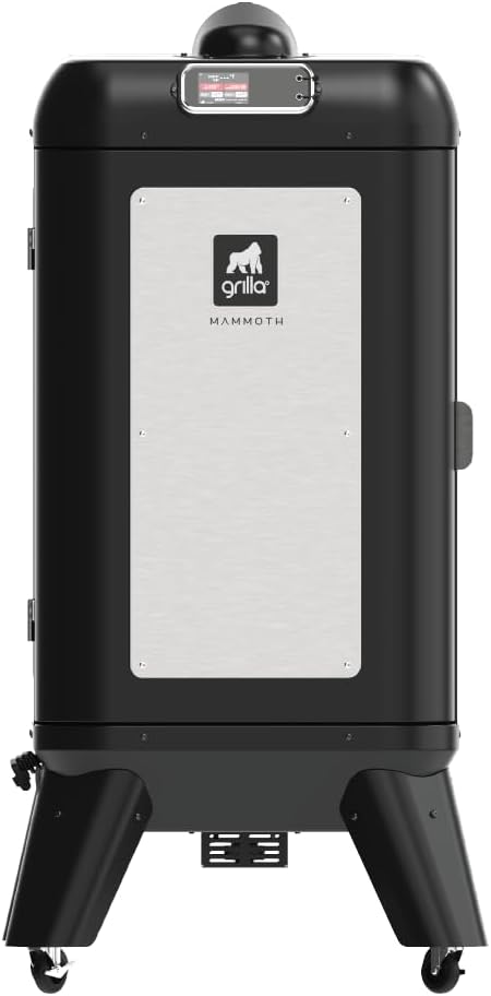 GRILLA Mammoth Vertical Smoker with 5 Trays, High Smoke Production, Wifi Enabled Touchscreen Controller, For Smoking, Outdoor Cooking, and Grilling